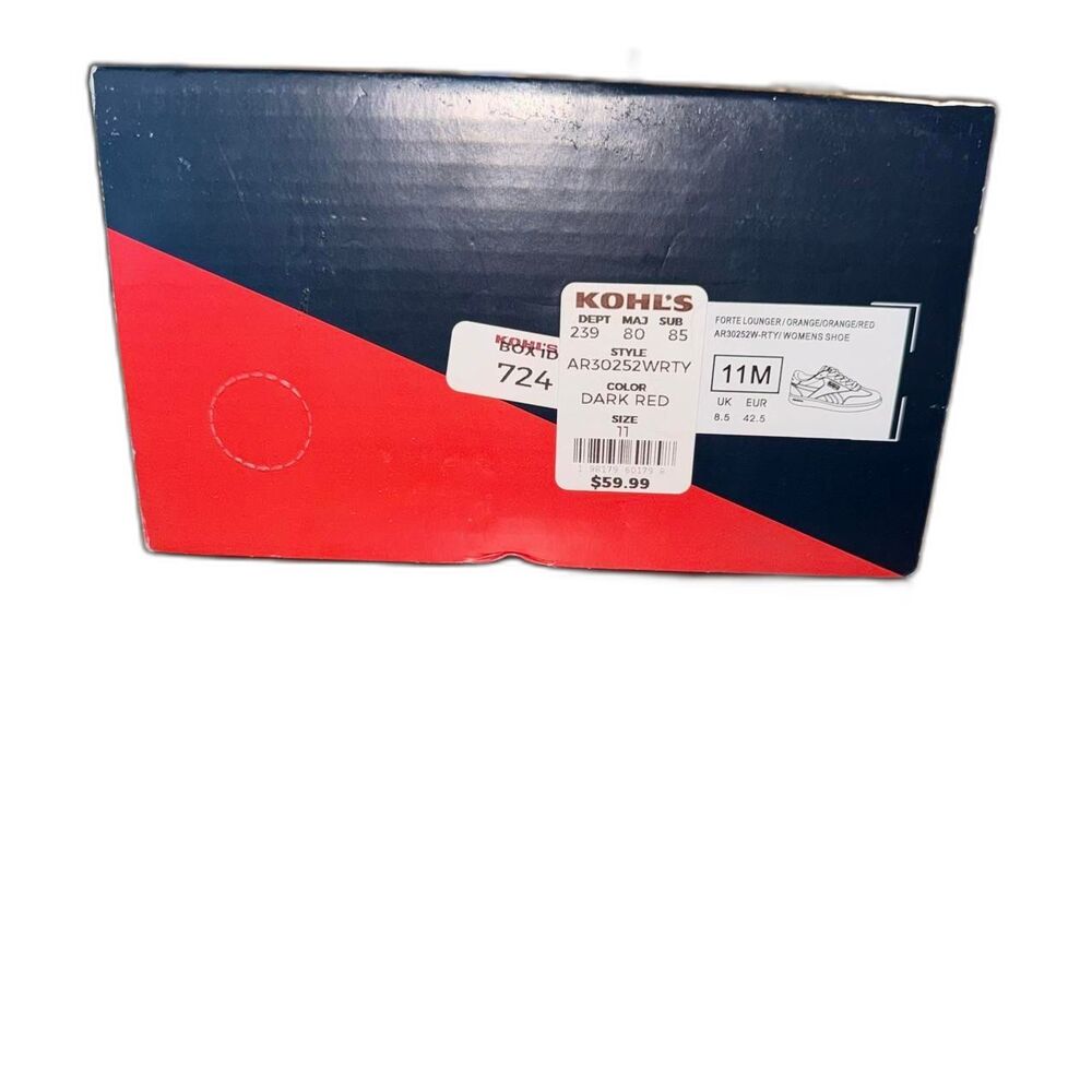 Reebok Forte Lounger Women’s 11 Red Suede Gum Sole Sneakers NIB AR30252W - Picture 8 of 8